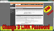How to change D-Link WiFi password?
