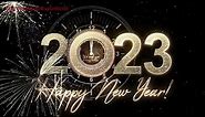 Happy New Year 2023 #countdown 4K Video Animation with Background Music & SFX