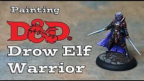 How to Paint a D&D Drow Elf Warrior