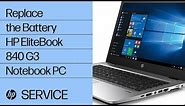 Replace the Battery | HP EliteBook 840 G3 Notebook PC | HP