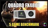 Nvidia Quadro FX 4800 1.5GB | 5 Game Benchmark.
