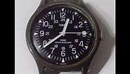 Review 1988 Timex Camper Military Army Mechanical Wind up men's plastic rare 1980's Watch vintage
