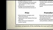 Introduction to Marketing: The Marketing Mix