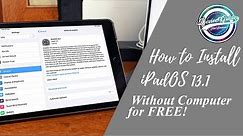 How to Install and Update your iPad to iPadOS 13.1 - Without Computer!
