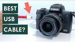 Canon Webcam Utility: What's the best USB cable? (One changed my life)
