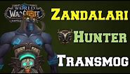 Zandalari Troll Hunter Transmog Tiers 1-21 PvE | Dressing | World of Warcraft Battle for Azeroth