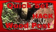 How To Set A Pressure Treated 4x4 Wood Post, Carpentry Tips