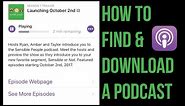 How to Download & Listen to a Podcast | iPhone and iPad