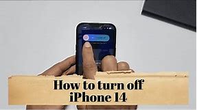How to turn off iPhone 14 and iPhone 14 Plus - Switch off/On