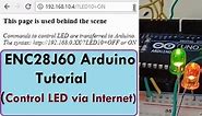 Control LED on Inernet using Arduino & ENC28J60 Ethernet Module