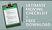 The Ultimate Moving Checklist + Free Download