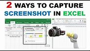How to Take Screenshots in Microsoft MS Excel data | Excel Tutorial |