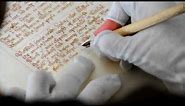 Medieval Manuscript Reproduction, Part 3b: Writing