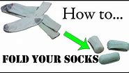 Army Packing Hack: How to Fold Your Socks for Travel (Single Roll) - Army Ranger Roll Basic Training