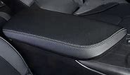 INTGET Car Center Console Armrest Cover for Toyota Camry Accessories 2018-2024 2019 2020 2021 2022 2023 Interior Camry SE/XSE Arm Rest Seat Cover Middle Console Box Lid Protector (New Black Stitches)