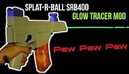 Easy TRACER MOD for SPLATRBALL GUN SRB400 GEL BLASTER for Glow In The Dark gel balls | SPLAT-R-BALL