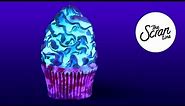 NEON GALAXY CUPCAKES - The Scran Line