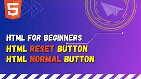 70 HTML reset button | Reset all input values of a form in HTML | Different type of buttons in HTML