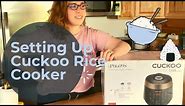 Setting up Cuckoo Rice Cooker | How to make tasty rice!