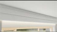 How to cover your curtain rod the easy way - use Window Curtain Rod Cover Cornice FK04 Coving