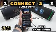 How To Connect Two Bluetooth Speakers/Headphones To Smartphone (Android or Apple iOS)