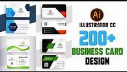 200+ Illustrator Business Card Templates Free Download, How to business Card design in Illustator