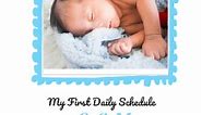 SIMPLE BABY SCHEDULE TEMPLATE 0-6 MONTHS - Toddler in Action