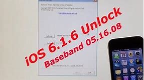 iPhone 3GS Untethered Jailbreak and Unlock for iOS 6.1.6 and 6.1.3 with Baseband 05.16.08