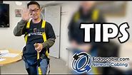 How to Put on a Lift Harness | Safety working on a Scissor or Boom Lift | BridgeCable.com Philly