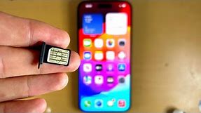 How To Insert SIM Card in iPhone 15 Pro Max!