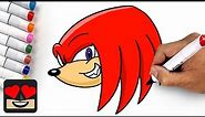 How To Draw Knuckles EASY
