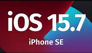 How to Update iPhone SE to iOS 15.7