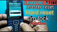 Samsung b310e,B313e, B350e Master reset/Sim lock solution100%. How to Hard reset/Phone lock solution