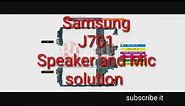 Schematic diagram of Samsung j701(j7) for solution of speaker and Mic
