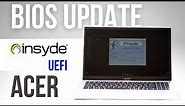 UPDATE BIOS in ACER Laptops (INSYDE UEFI)