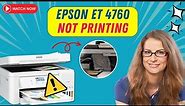 Fix Epson ET 4760 Not Printing Issue | Printer Tales