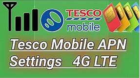 Tesco mobile | Tesco mobile apn Settings || UK tesco mobile sim card
