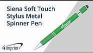 Siena Soft Touch Stylus Metal Spinner Pen - Custom Pen by 4imprint