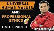 Universal Human Values and Professional Ethics Unit 1 Part 3 | Happiness and Prosperity