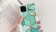 iphone 13 pro marble case-green
