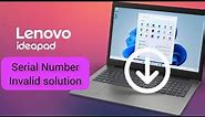Lenovo IdeaPad Serial Number Update || How to update Serial Number || Yoga || ThinkPad || ThinkBook