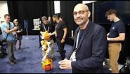 Enchanted Tools Robot Mirokaï self-balancing on a ball, agile, flexible support Robot Made in France