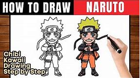 How To Draw Naruto Uzumaki | Drawing Chibi Naruto Uzumaki - Step by Step