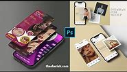 Instagram Post Mockup And iPhone Screen Mockup In PSD Files |Sheri Sk|