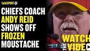 Chiefs’ Andy Reid drops hilarious one-liner when asked about his viral frozen moustache
