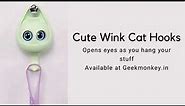 Cute Wink Cat Hooks | Wall Mounted Decoration Adhesive Wall Hook