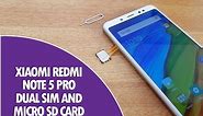 Xiaomi Redmi Note 5 Pro- How to Insert Dual SIM Card and SD Card (Hybrid Slot)