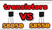 transistor S8050 vs S8550