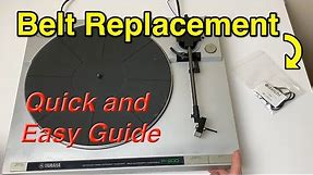 Turntable Belt Replacement - all you need to know!