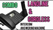 Corded and cordless phone combo | beetel x78 landline phone and cordless phone combo review,settings